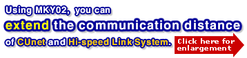 CUnetもHi-speed Link Systemも通信距離を延長できます